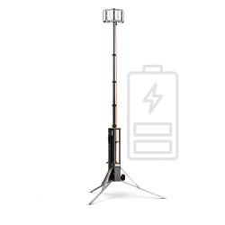 Sistem telescopic de iluminare temporara 320W - 45.000 lumeni - cu acumulator